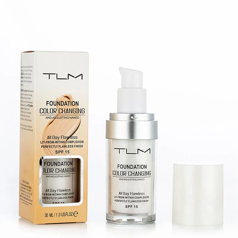 TLM Foundation Magic Color Changing Foundation Liquid