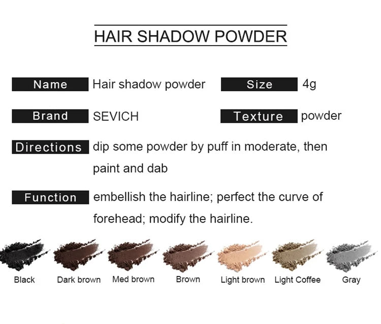 Sevich Light Blonde Color Hairline Shadow Powder