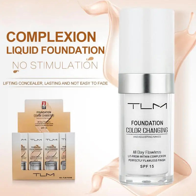 TLM Foundation Magic Color Changing Foundation Liquid