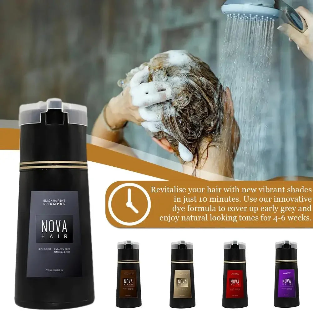 Nova Hair Instant Dye Shampoo