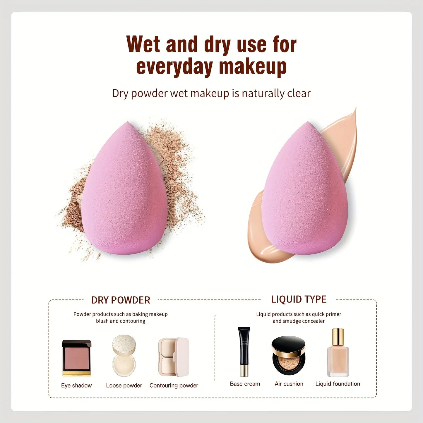 3/4/10  PCS  Makeup Sponge Blenders